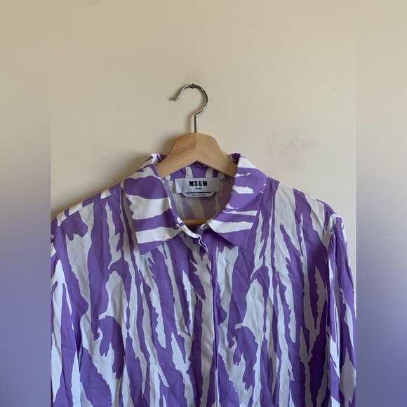 MSGM Tiger Print Blouse - Picture 4 of 10